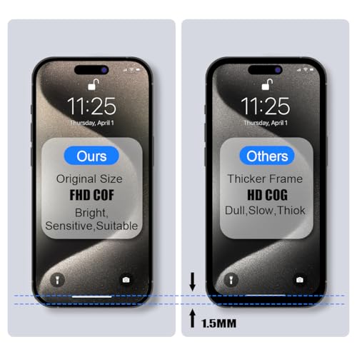 EFAITHFIX for iPhone 14 Pro Max Screen Replacement 6.7 Inch LCD 3D Touch Display Full HD Digitizer Frame Assembly Compatible with Model A2651,A2893,A2894,A2895,A2896 with Waterproof Adhesive, No Tools