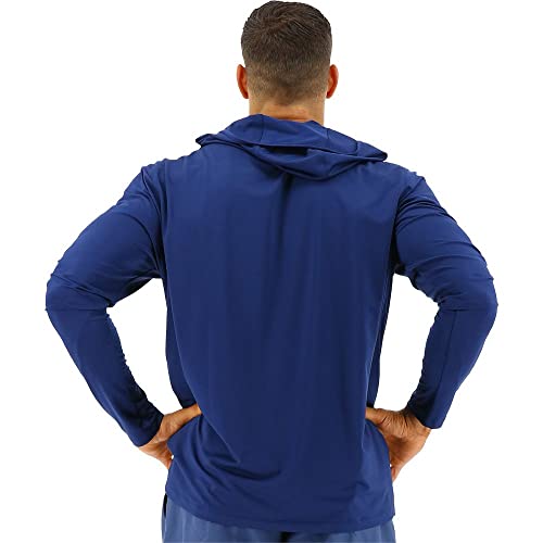 TYR Men's Long Sleeve Sun Protection Performance Hoodie Shirt UPF 50+2