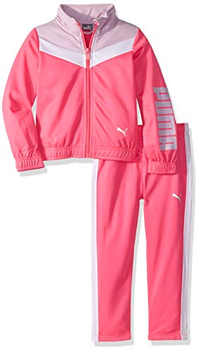 PUMA Little Girls' Track Set, Knock Out Pink, 5