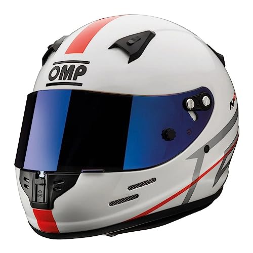 Omp Kj8 Evo Cmr Casco Karting Blanco Talla XS
