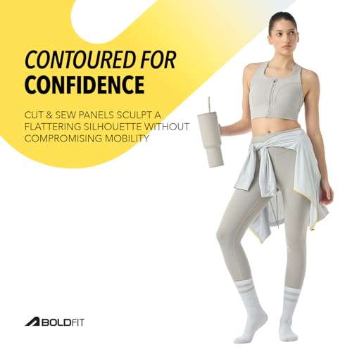Image of Boldfit Sports Bra for Women,Premium Nylon Blend Padded Gym Bra for Woman with Criss Cross Back & Front Zip,Boldtech Sweat-Wicking,Stretch Fit,Durable & Comfortable Activewear for Gym,Yoga & Training