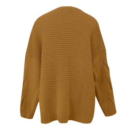 Cardigan Sweaters for Women Open Front Cable Knit Long Sleeve Cardigans - image 3