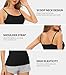 Accbiety 4 PCS Basic Camisoles Tops for Womens Undershirts Adjustable Spaghetti Strap Tanks Black/Black/White/White XL