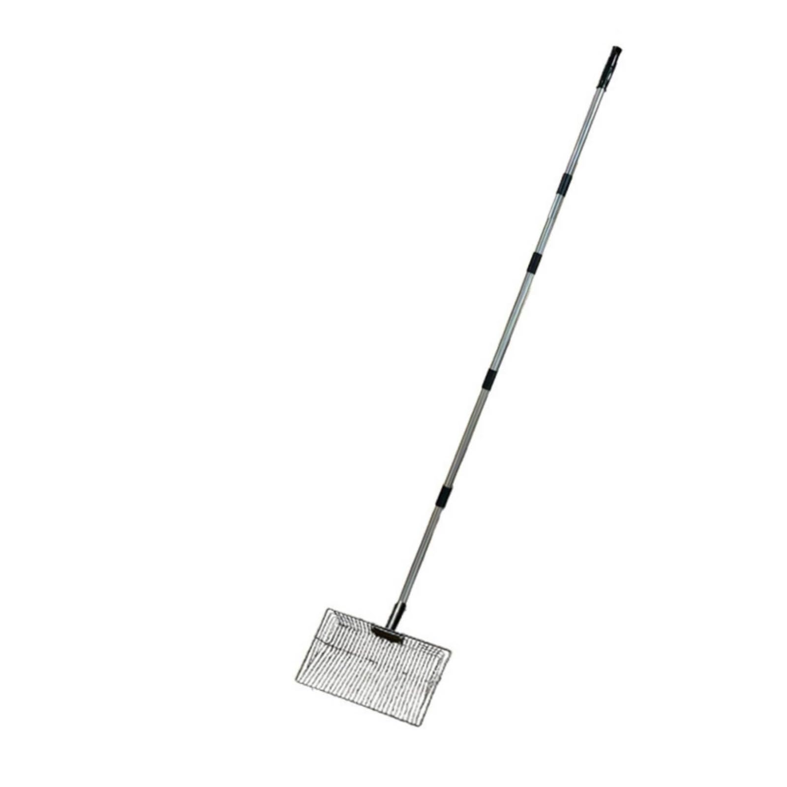 Paletta per Pollame Resistente Attrezzo , Versione Verniciata A Polvere, Larghezza Testa 38 Cm, Lunghezza Asta 172 Cm , 38 × 22,5 Cm