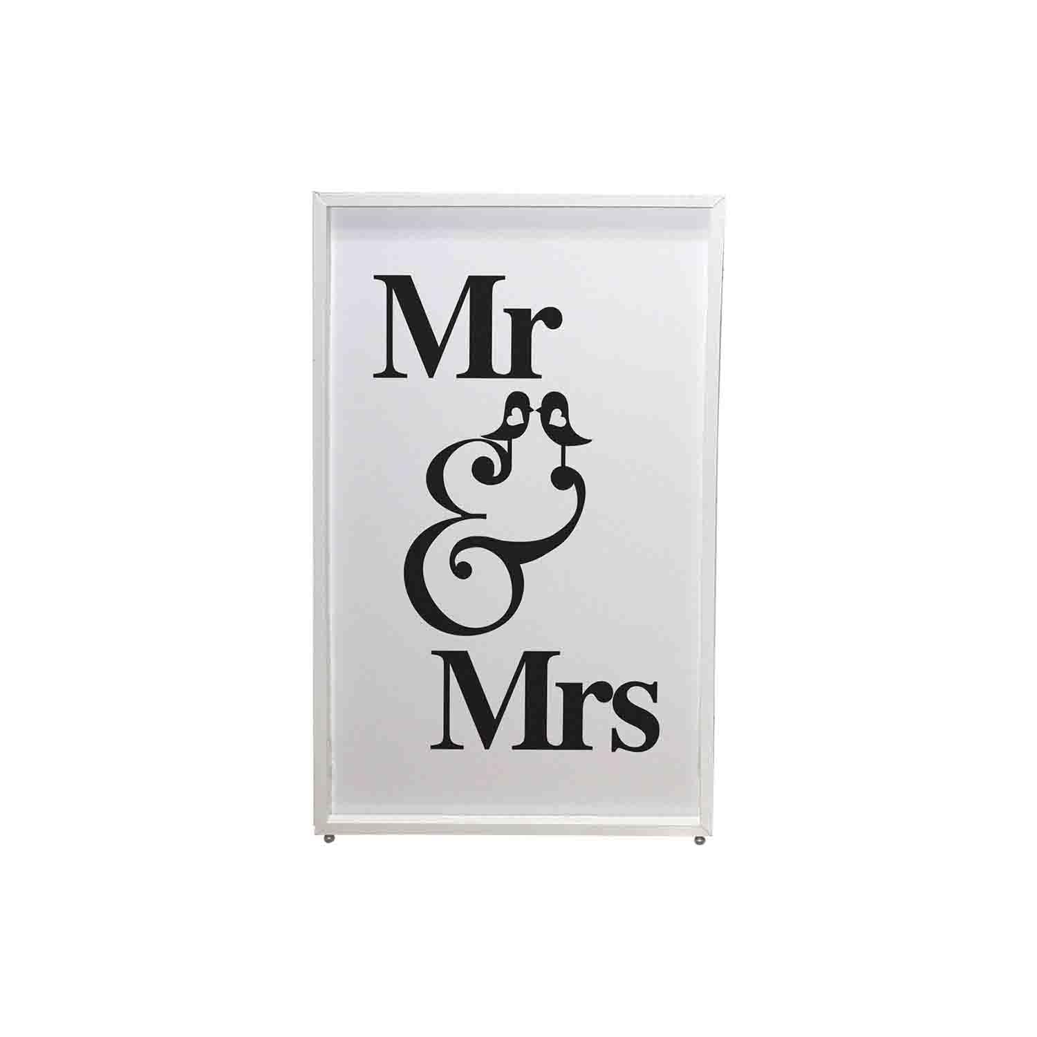 ProX XF-SMRMRS (2) Mr and Mrs Facade Enhancement Scrims Black Print on White