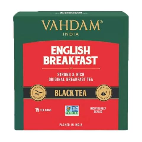 VAHDAM English Breakfast Tea Pyramid Bags Cover
