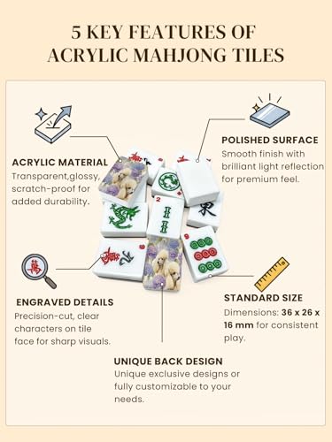 Set de Fichas American Mahjong con Estuche de Viaje Elegante miniatura 3