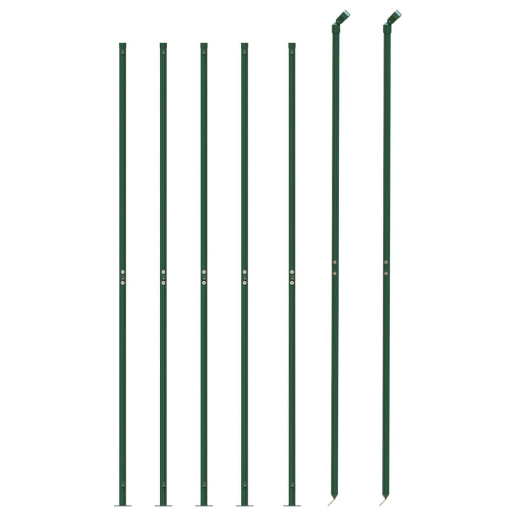 Festnight Malla Metálica Galvanizada Valla Ovejas Ganadera Agrofence Malla de Alambre Valla De Jardín Valla de Salvaje Pesado Valla Forestal 1.4 x 10 m Verde