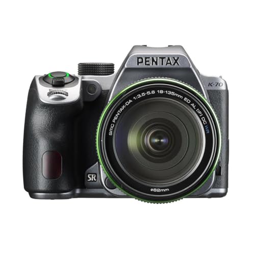 Pentax K-70, fotocamera reflex digitale protetta dalle intemperie con obiettivo 18-135 mm (argento)