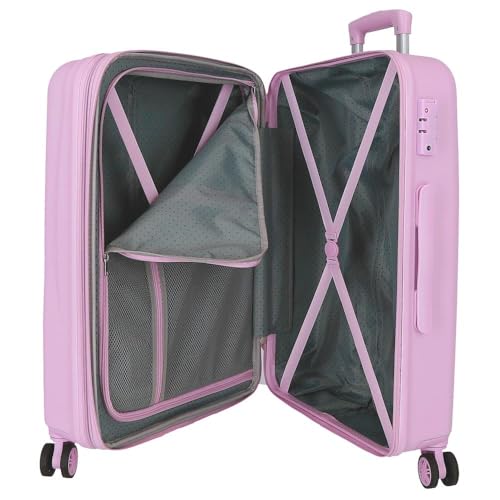 Set de valises lila Movom Good Day robuste en ABS rigide à serrure - 5