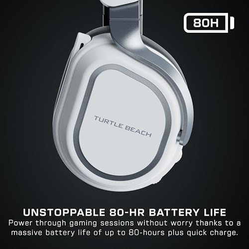 Image of Turtle Beach Stealth 700 Wireless Multiplatform Gaming Headset Renewed, PS5 | PlayStation, PS4, Bluetooth, 60mm Dual Drivers, 80-Hr Battery, Noise-Cancelling Flip-to-Mute Mic, Dual Transmitters, White