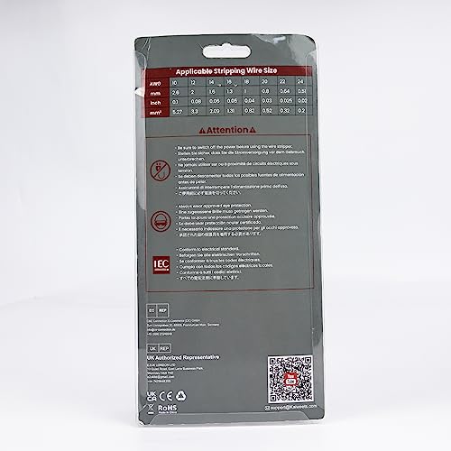 KAIWEETS Wire Strippers Electrical, 3 in 1 Wire Cutters, Electrical Tools Terminal Crimper for Electricians, Circuit, Distribution Box Repair, AWG 10-22, Pressure Adjust Rotary Switch, SK5 Cutter - Image 10