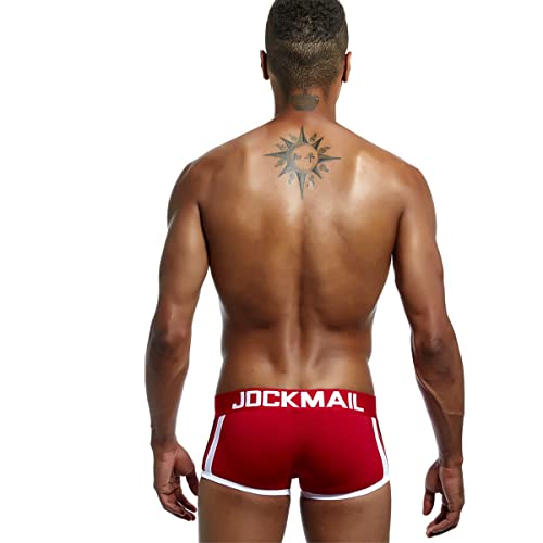 JOCKMAIL Mens Boxer Briefs Underwear Mens Padded Boxers Removable Front Cup Bulge Enhancing Mens Boxers2