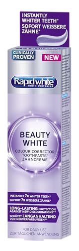 Rapid White | Beauty White Zahncreme | Für 7x weißere Zähne | Ohne Wasserstoffperoxid | Wirksame Formel | 75 ml