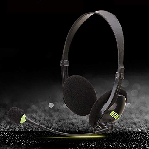 Nrpfell uricolari Stereo Cuffie Portatili Musica Cuffie con Microfono per PC