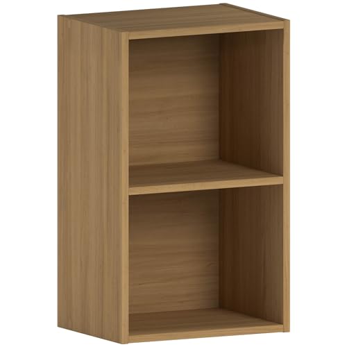 Vida Designs Oxford 2 Niveau Cube Bibliothèque, Moderne Space-Saving Meuble de Rangement for Salon, Chambre Or Bureau, Autoportant Exposition Shelf,...