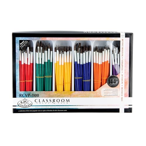 Pinceaux à cheveux naturels doux lot 144 Royal Brush matériel peinture peinture aquarelle
