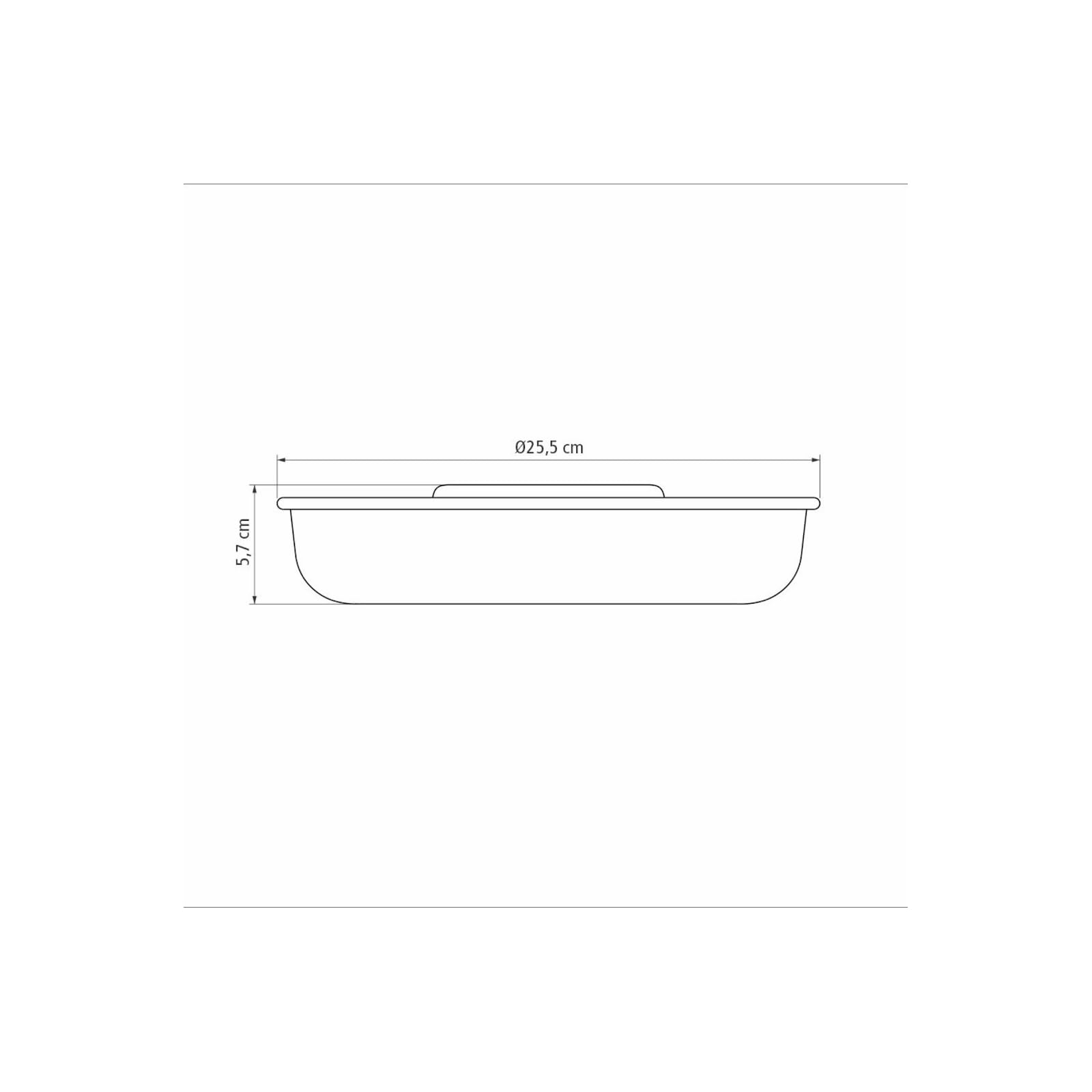 Tramontina VERMONT Backform Frankfurter Kranz, ø 24 cm, antihaftbeschichtet, gleichmäßige Bräunung, Kranzform, Schwarz