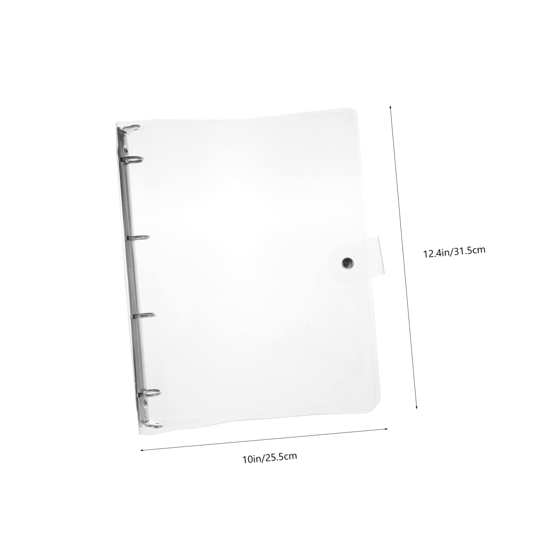 Raccoglitore per Quaderno ad Anelli A4 Plastica Trasparente per Studenti e Ufficio