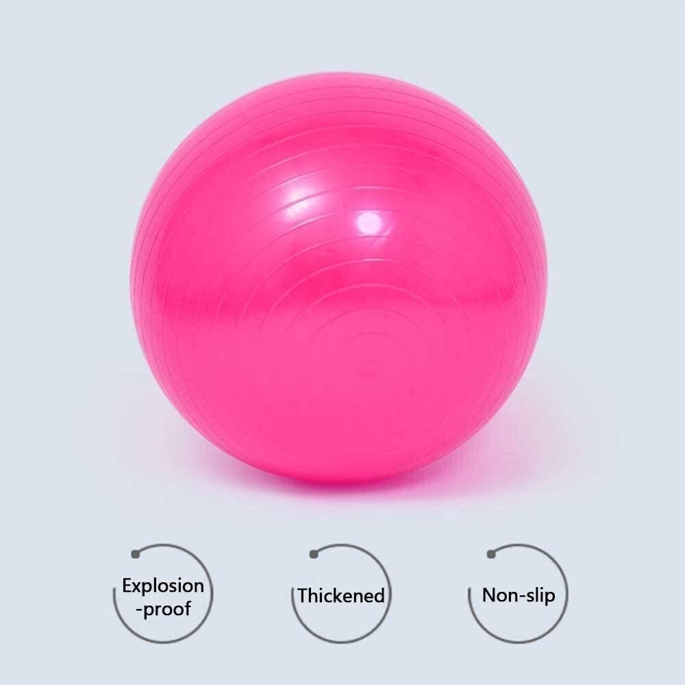 GCX- Pelota de Fitness, pelota de Pilates, pelota de Yoga, nacimiento con bomba de aire for gimnasio en casa, entrenamiento de equilibrio, pelota de asistencia for el parto Seguridad ( Color : Blu , S