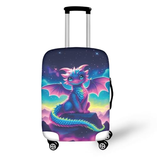 Image of Mumeson Cartoon Dinosaur Luggage Cover for Suicase Approved Protector Baggage Gear Dust Covers Protective Fits 18-32 Inch Luggage