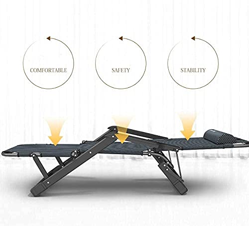 Chaise inclinable pliante d'extérieur avec coussin épais vert pour jardin