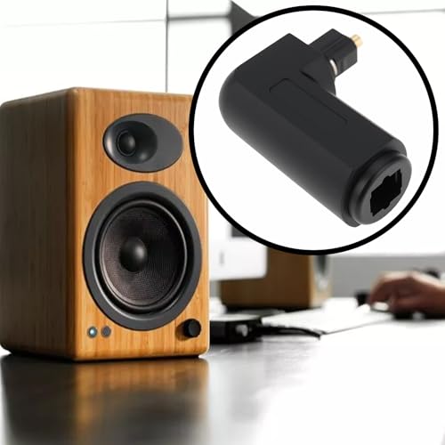2 adaptadores TosLink ópticos en ángulo 90 grados miniatura 2