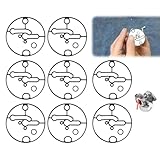 TNJPSEK 8 Set 698781 Carburetor Float Bowl Gasket, Seals O-Ring Replacement Compatible with B&S Engine Carburetor Rebuild Parts Lawn Mowers Repair and Maintenance Use