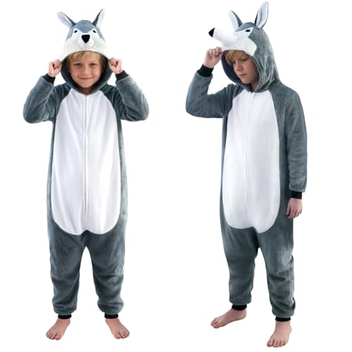 Nabobs Unisex Animal Onesie Costume, Flannel Halloween Cosplay Costume - Homewear Animal Outfit