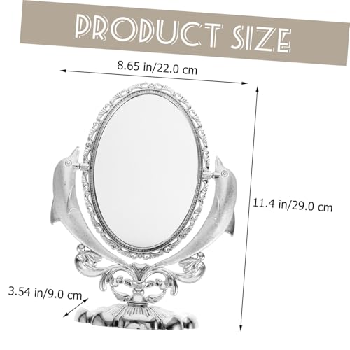 Miroir de maquillage pivotant double face : vue précise et stable