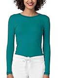 Adar Womens Comfort Long Sleeve Fitted T-Shirt Underscrub Tee