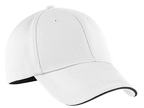 Nike Golf 333115 Adult's Dri-FIT Swoosh Flex Sandwich Cap White Large/X-Large