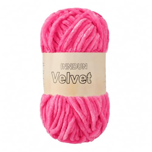 Image of Soft Velvet Chenille Yarn for Crocheting, Super Bulky Yarn for Blankets