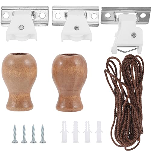 LIFKOME Window Blinds Window 1 Set Roller Blind Fittings Plastic Roller Blind Clutch Brackets Rope Rolling Blind Replacement Side Pulley Repair Kit Window Treatments Accessories with Screws Blinds