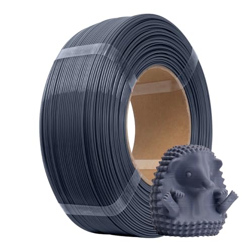 Image of eSUN PLA+ Refilament 1.75mm, 3D Printer Refill PLA Plus, Dimensional Accuracy + /- 0.03mm, 1KG Spoolless 3D Printing Filament for 3D Printers, Grey