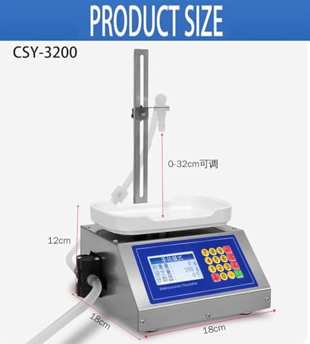 Weighing Peristaltic Pump Filling Machine - Liquid Filler for Essential Oils, Perfumes, Lotions, Nail Polish & Oral Liquids - Precision Bottling Solution for Home & Business