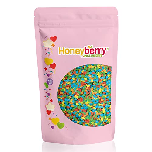 Honeyberry INCLUSIONS Chispas de huevos de Pascua multicolores 200g - Chispas comestibles de alta calidad para decorar pasteles, cupcakes y helados, decoración de postres y coberturas de glaseado