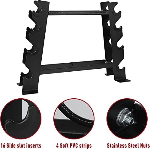 41nVeCcOAfL ALABX Upgrade Dumbbell Rack-Dumbbell Racks Stand,Small Dumbbell Storage Rack,4-Tiers Dumbbell Racks Home Gym Weight Rack… - Image 4