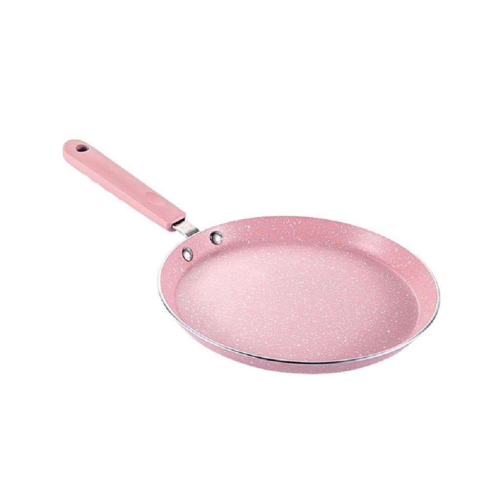 Myazs Flat Bottom Pan Pink Non-Stick Pot For And Cooker Use Mini Omelettes Fried Eggs Pancake Baking Pans Multifunctional Frying Pot Flat Bottom Pans For Glass Cooktops