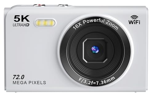 Amazon | YULINJIA デジタルカメラ 5K デジカメ スマホに送れる WIFI