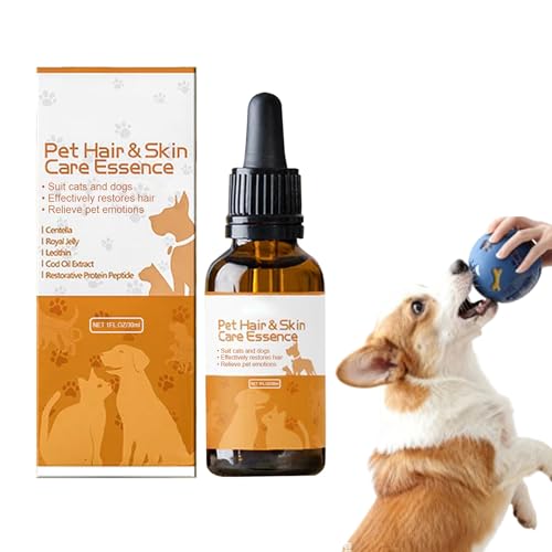 HORREX 30 ML Champu en Seco para Perros Acondicionador Perro Champu Hipoalergenico Perros Aceite para el Cuidado del Pelo de Mascotas Desenreda Reduce el Desprendimiento Añade Brillo