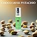 Al-Rehab Choco Musk Pistachio Perfume Oil Roll-On - 6ml (0.2 oz) | Nutty Gourmand Fragrance with Pistachio, Chocolate & Vanilla | Sweet, Creamy & Addictive | Long-Lasting Scent for Women & Men
