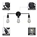 Create for Life® 3-Light Vanity Lights Black Wall Sconces Vintage Industrial Rustic Bathroom Wall Lighting