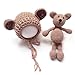 Lorenlli Bebé bebé tejido de punto Crochet Gorros Sombrero con muñeca Juguete...