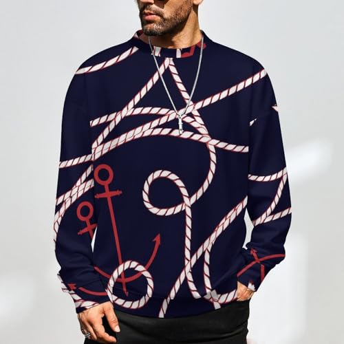 Mens Tennis Racket and Ball Crewneck Sweater Mens Crew Neck Sweaters Long Sleeve Funny Men's Pullover2