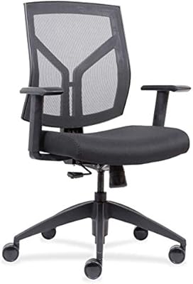 Lorell USA Seating Vevo Chair, 45" x 26.5" x 25", Black