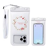 Hamee DIVAID ムーミン ワイドサイズ 防水ケース ショルダーストラップ (ムーミンママ/お茶会)【 iPhone Android 各種スマートフォン対応 水に浮く フローティング 防水 防塵 IP68】