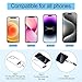takyu Phone Lanyard, 2 Pack Adjustable Cell Phone Lanyard Crossbody Neck Strap & 2 Pack Phone Wrist Strap with 2 PcsTether Tabs Compatible for iPhone Android Smartphones-Black Grey