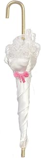 Aztec Imports, Inc. Dollhouse Miniature Victorian Umbrella, White #G7160
