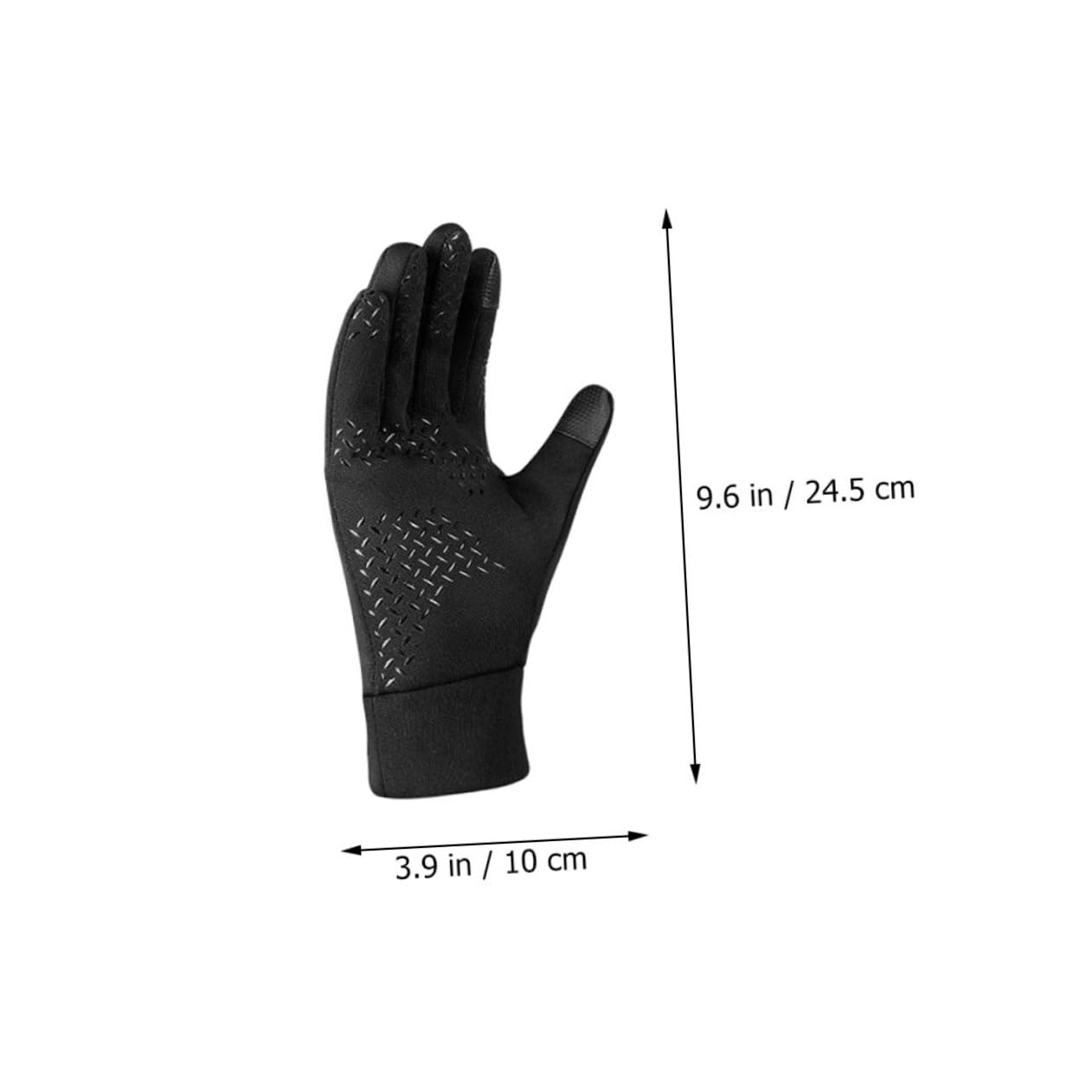 OUNONA 1Pair Warm Keeping Gloves for Outdoor Activities Winter Full Finger Windproof Gloves Practical Cold Weather Gear for Cycling Hiking Fishing and More